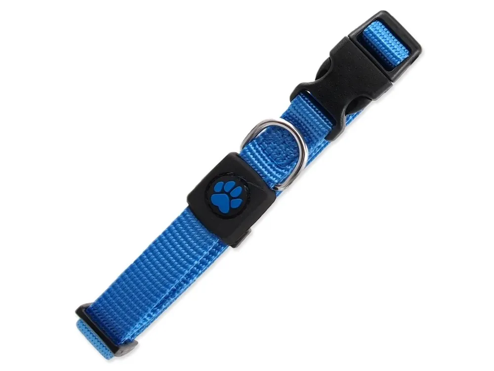 Obojek Active Dog Premium S modrý 1,5x27-37cm Zlevněný