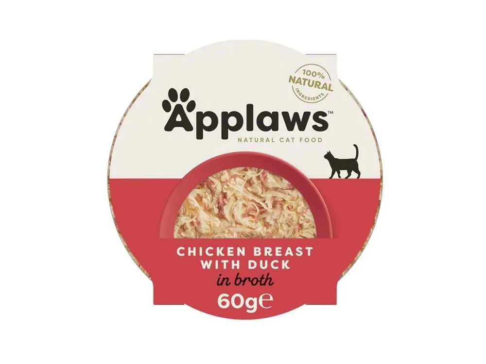 Ověřený Applaws Cat miska kuřecí prsa a kachna 60 g