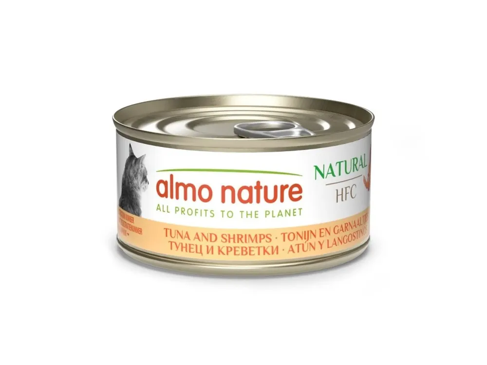 Novinka Almo Nature HFC Natural - Tuňák a krevety 70g
