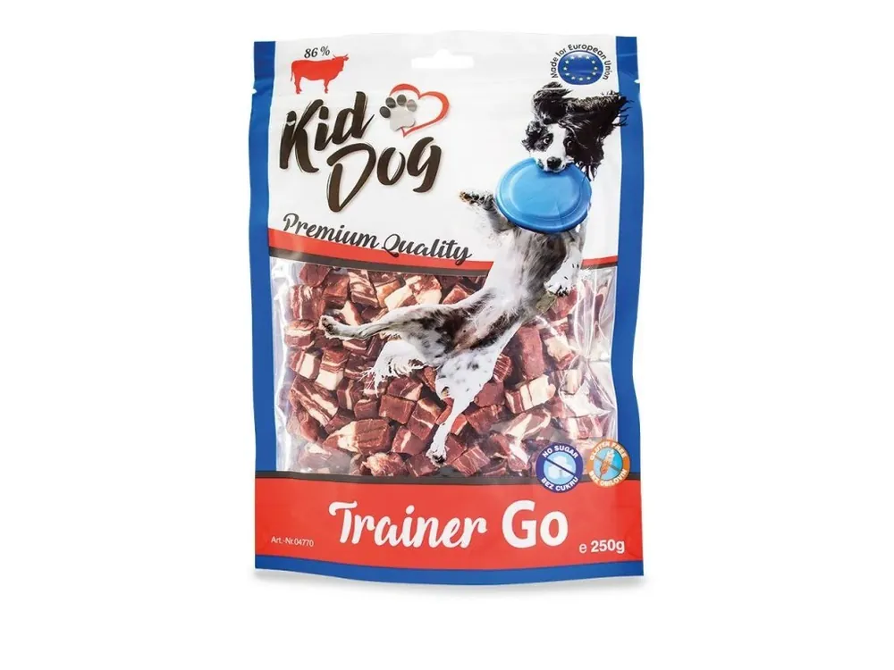Výprodej KIDDOG TRAINER GO mini hovězí kostičky 250 g