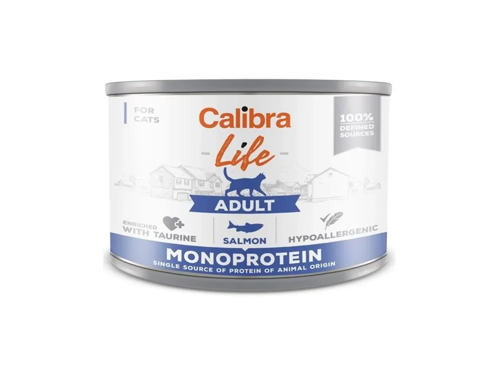 Autentický Calibra Cat Life konzerva Adult Salmon 200g