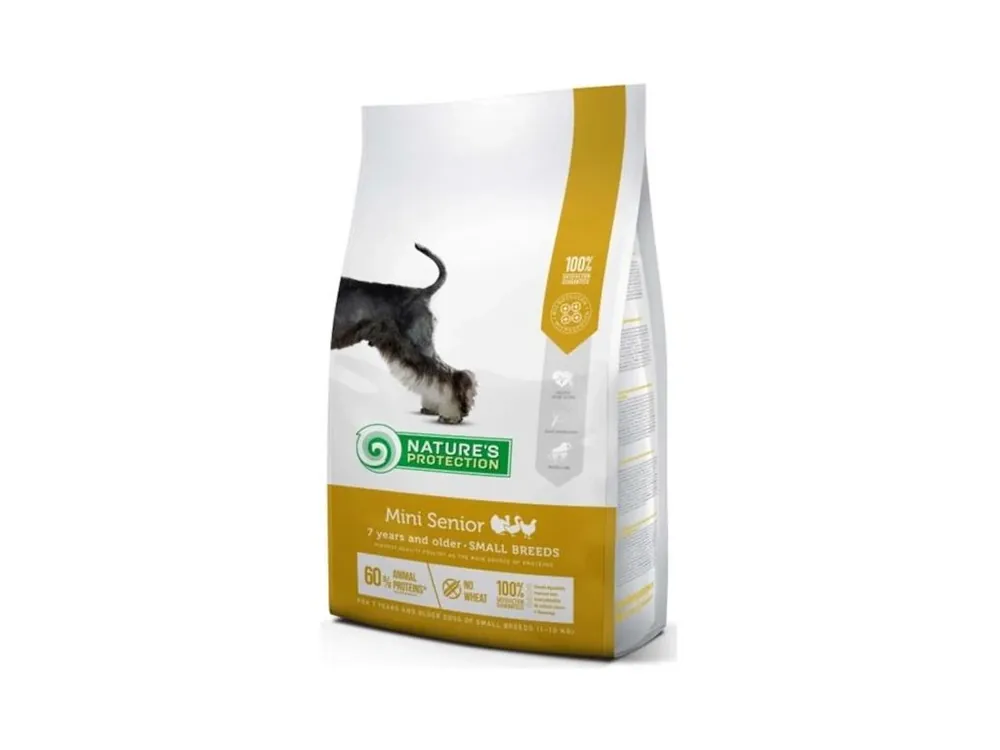 Cenový Hit Nature‘s Protection Dog Dry Senior Mini 2 kg