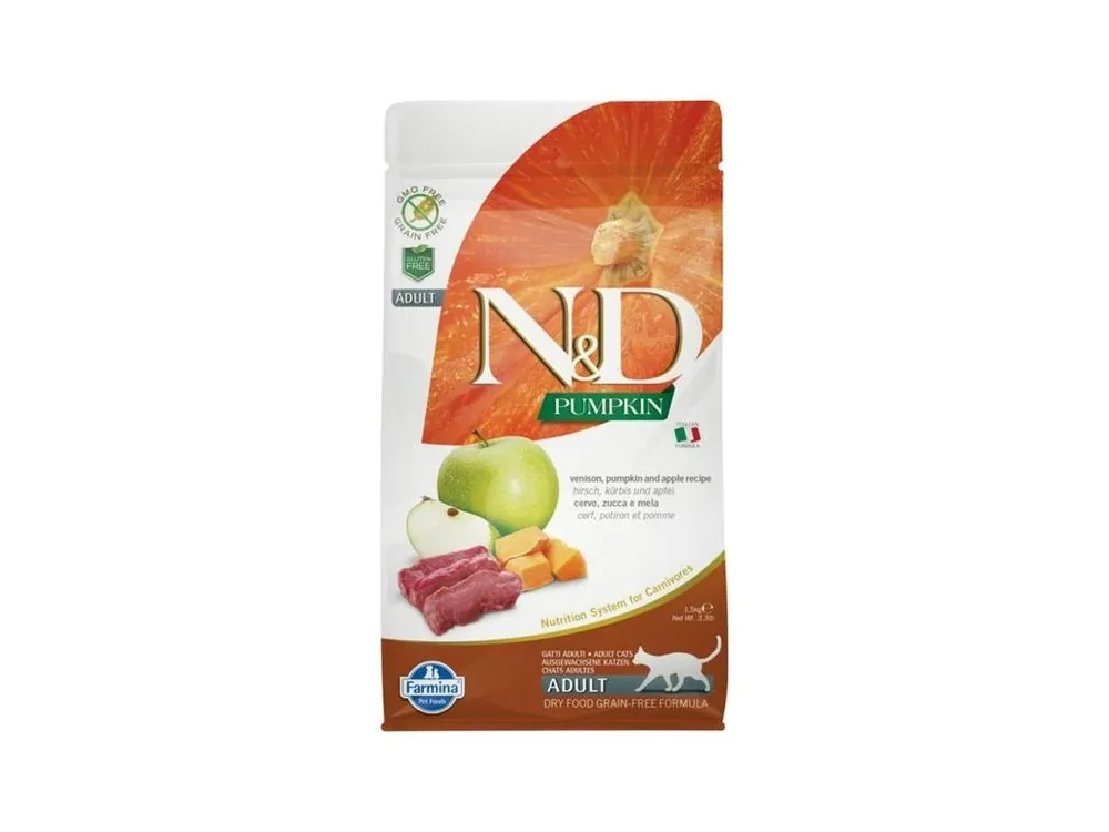 Vysoce Kvalitní N&D PUMPKIN Cat GF Venison & Apple Adult 300 g