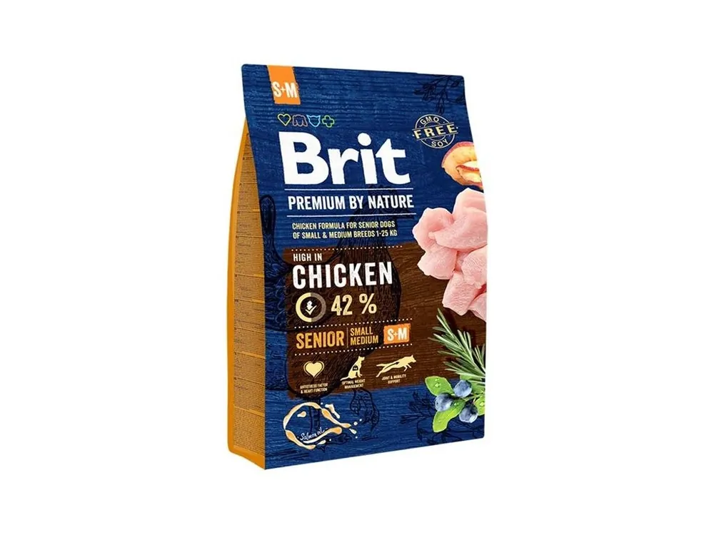 Expresní Doručení Brit Premium by Nature Dog Senior (S+M) 3 kg