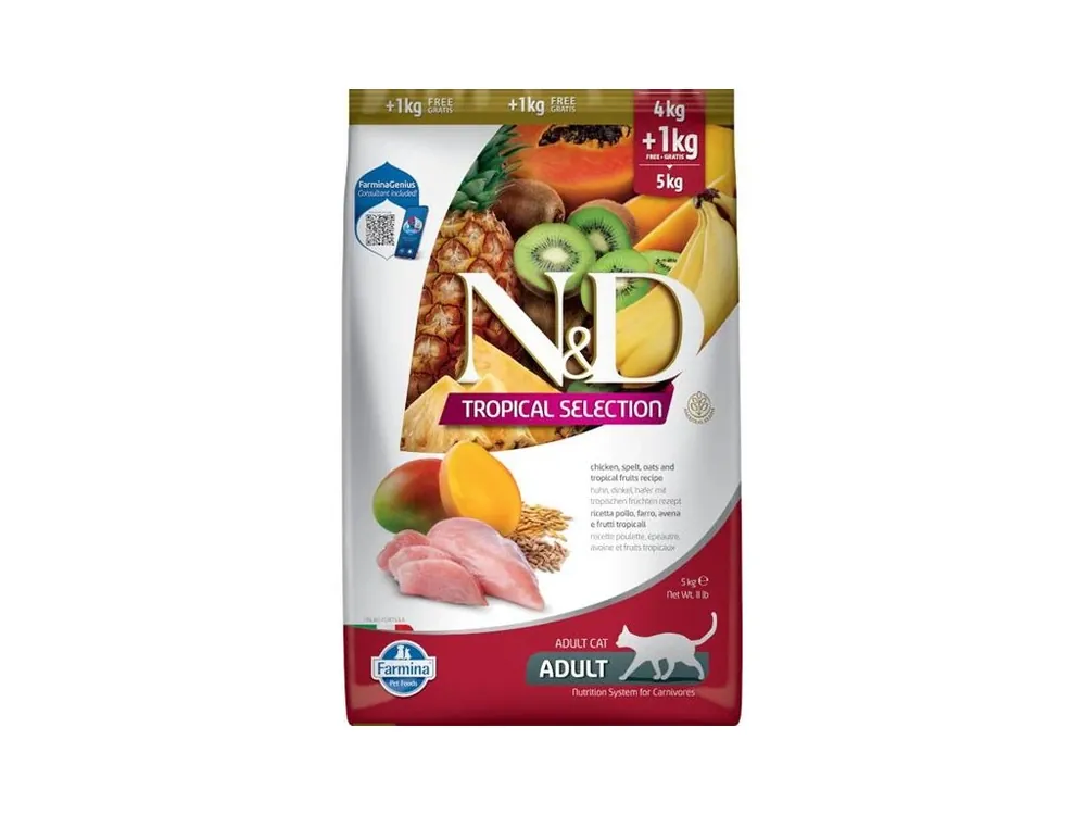 N&D TROPICAL SELECTION Cat LG Chicken 4+1 kg Objednat Nyní