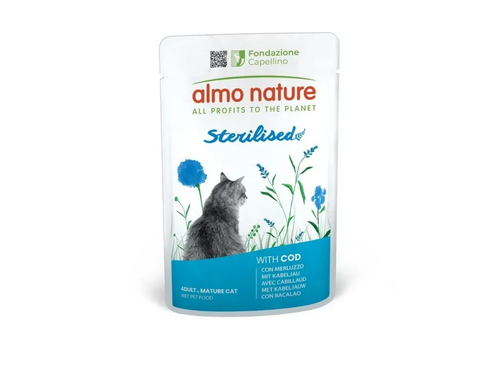 Almo Nature Holistic Sterilised - Treska 70 g Vysoce Kvalitní