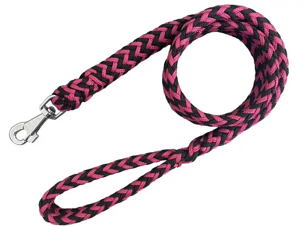 Lanové pletené vodítko HUGO - Fuchsie (150 cm) Koupit Online