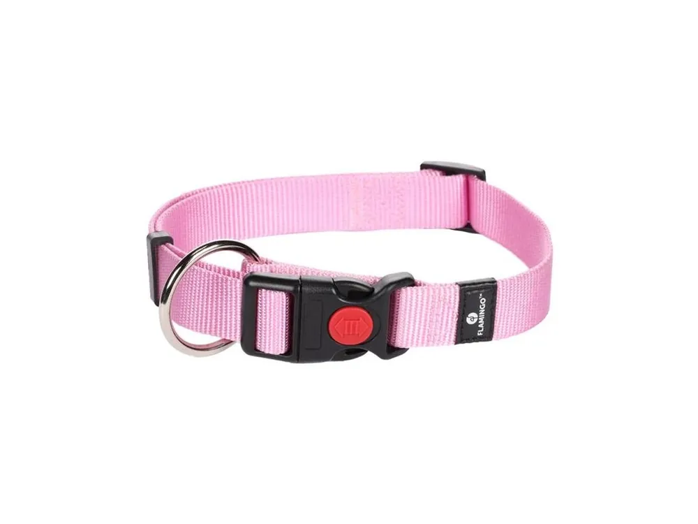 Obojek nylon Ziggi růžový 2x40-55 cm Flamingo Zlevněný