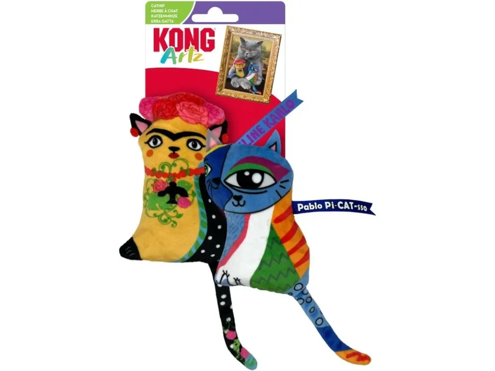 Časově Omezené Hračka cat plyš KONG Artz Kahlo / Picasso 2 ks