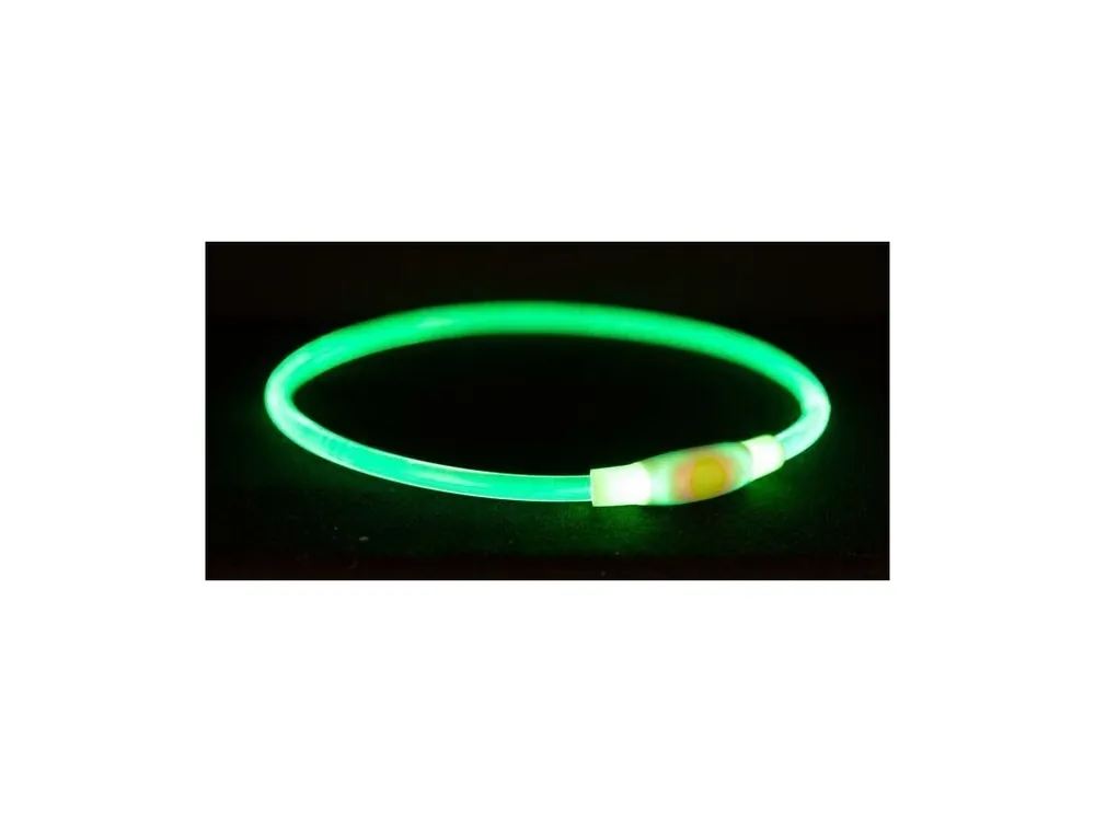 Nakupujte Hned Flash light ring USB, blikací obojek, zelená