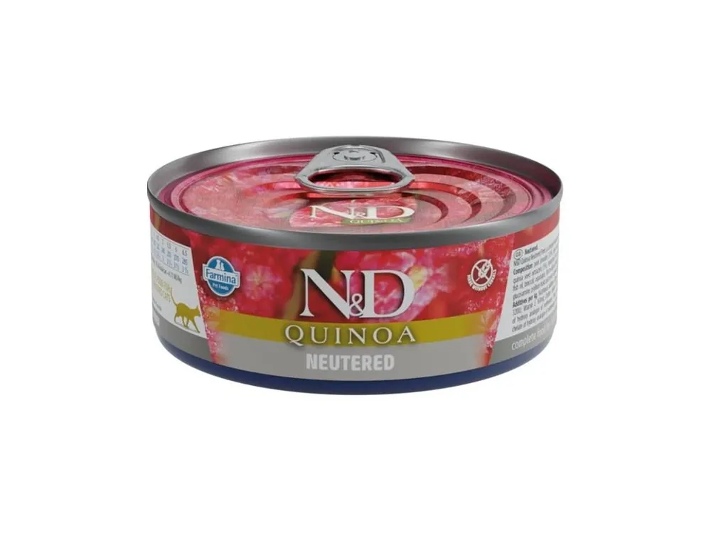 N&D QUINOA Cat konzerva Pork Neutered 80 g Nízká Cena