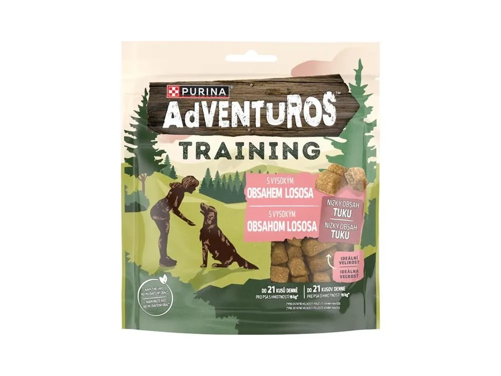 Adventuros snack dog - Training Salmon 115 g Poslední Šance
