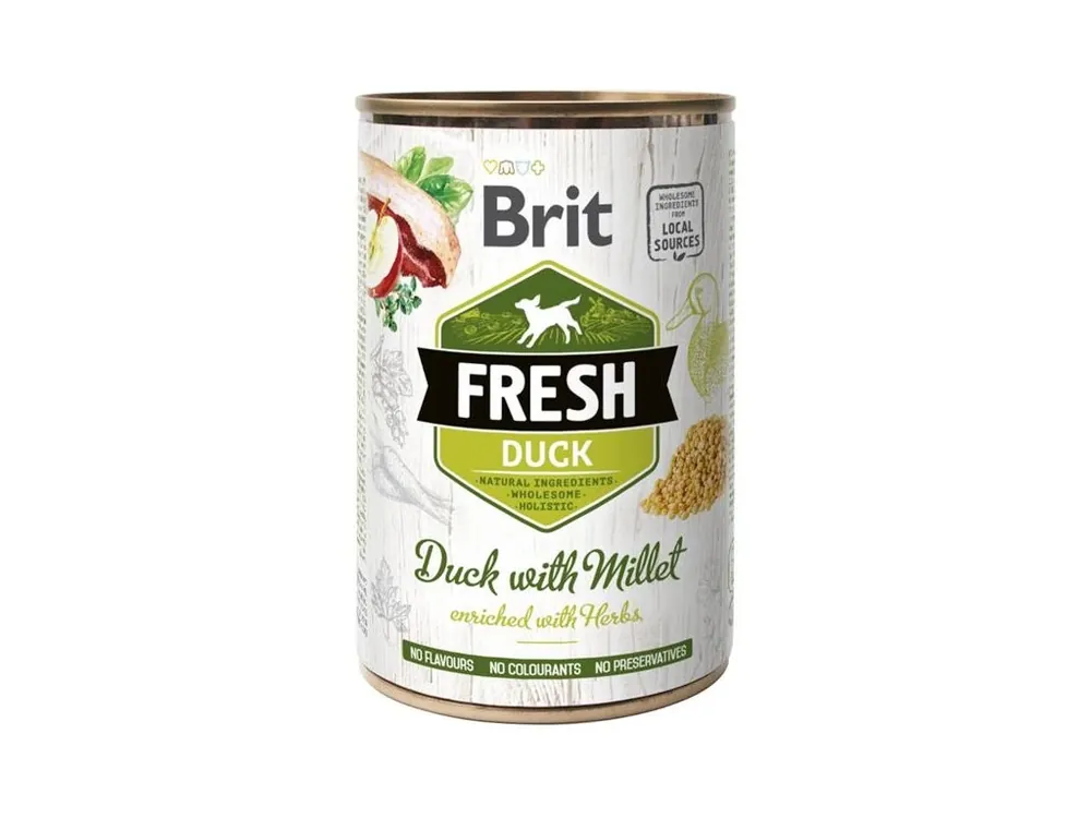Brit Fresh konzerva Duck with Millet 400 g Autentický