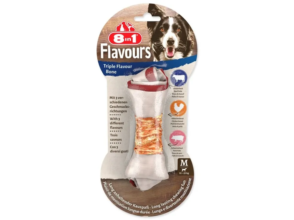 Must-Have Pochoutka 8in1 Triple Flavour kost žvýkací M