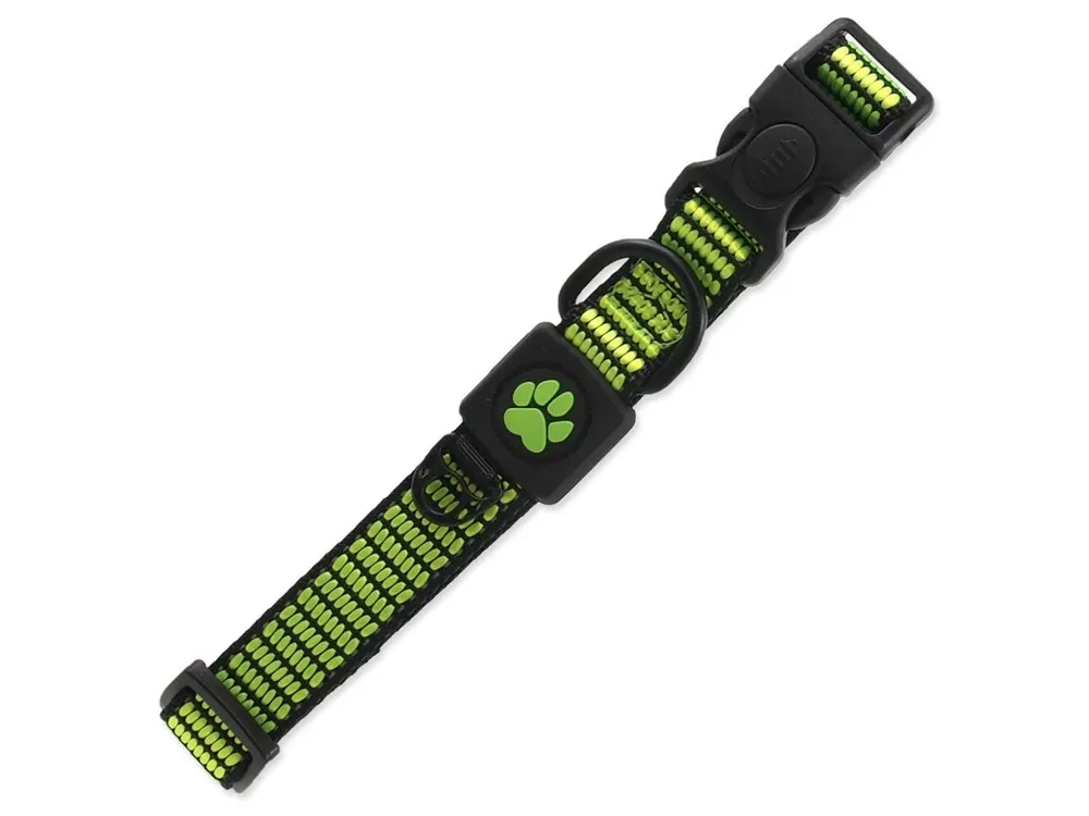 Obojek Active Dog Strong M limetka 2x34-49cm Ověřený