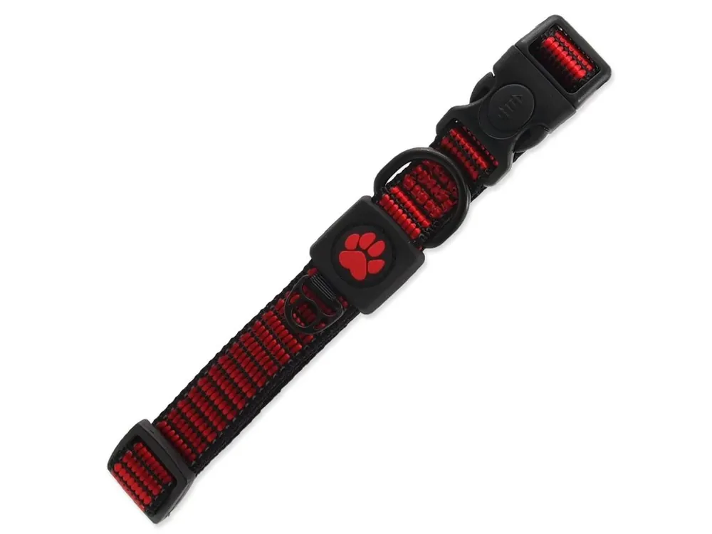 Obojek Active Dog Strong M červený 2x34-49cm Dokud Zásoby Vydrží
