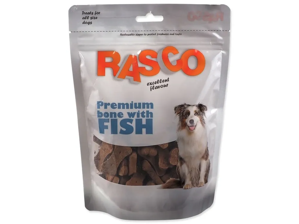 Nakupujte Hned Pochoutka Rasco masová kost s rybou (5 cm) 250 g