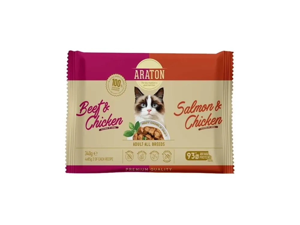 Super Cena Araton Cat kapsička Adult Multipack 4 x 85 g