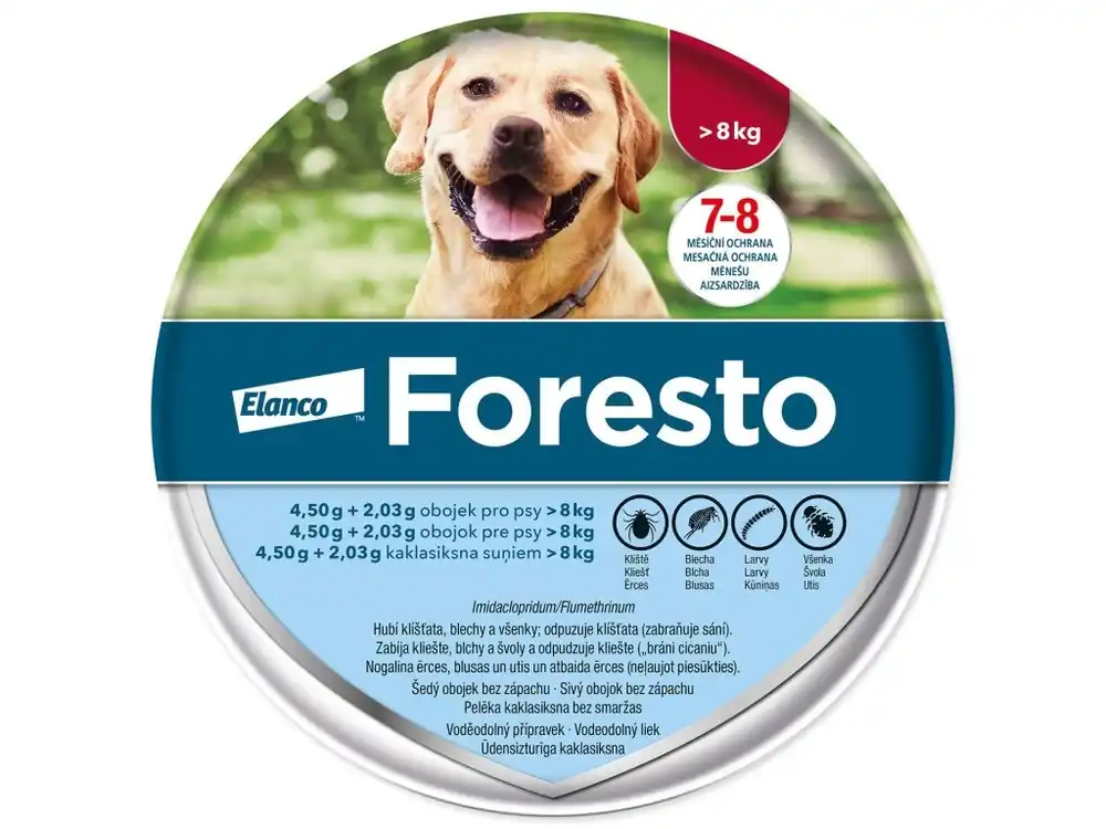 Obojek Foresto antiparazitní 70 cm (nad 8 kg) Jen Po Omezenou Doba
