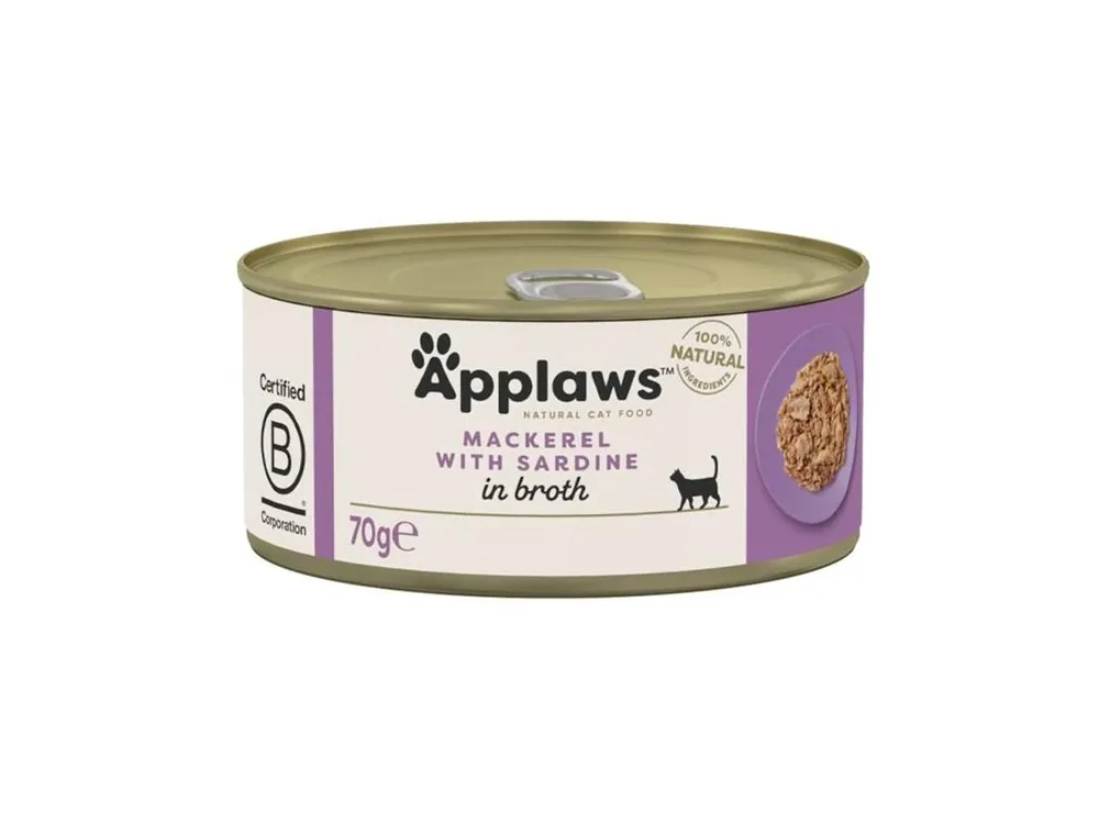 Applaws Cat konzerva makrela a sardinky 70 g Jen Po Omezenou Doba