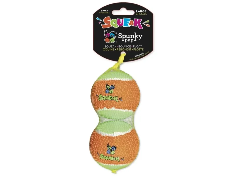 Horká Nabídka Pískací tenisový míček 2ks Spunky Pup 7,5cm