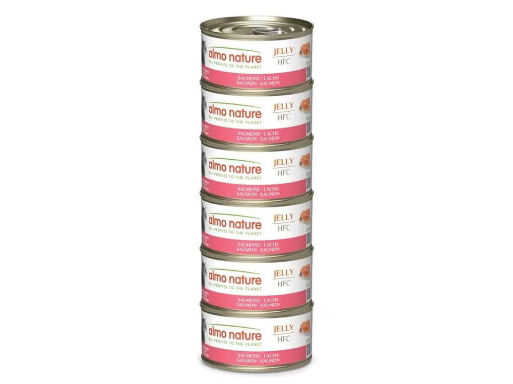 Bezpečná Platba Almo Nature HFC Megapack Losos v želé 6x70g