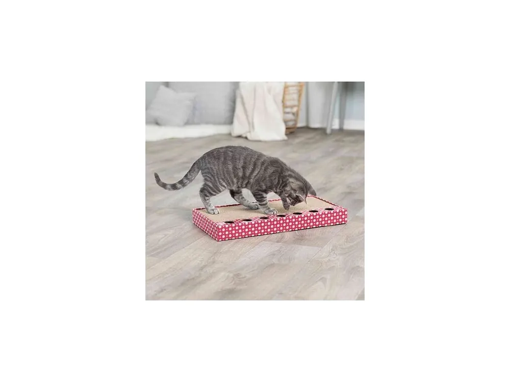 Poslední Šance Škrabací karton s hračkou 48 x 25 cm růžový