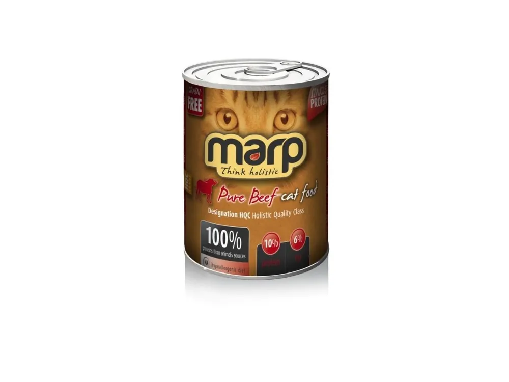 Omezená Nabídka Marp Beef konzerva pro kočky s hovězím 400g
