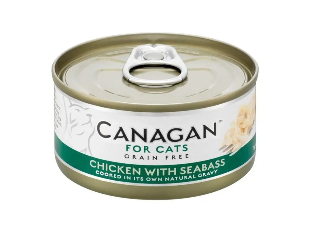 Canagan Cat konzerva - Kuře a mořský vlk 75 g Cenově Výhodný