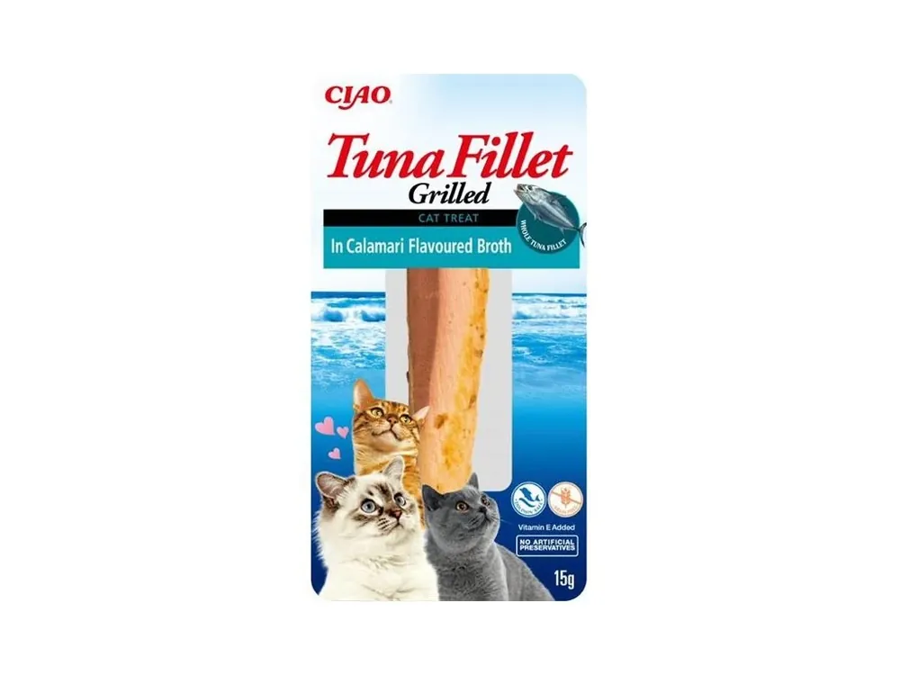 Cenová Bomba Inaba Tuna Fillet v kalamárovém vývaru 15 g