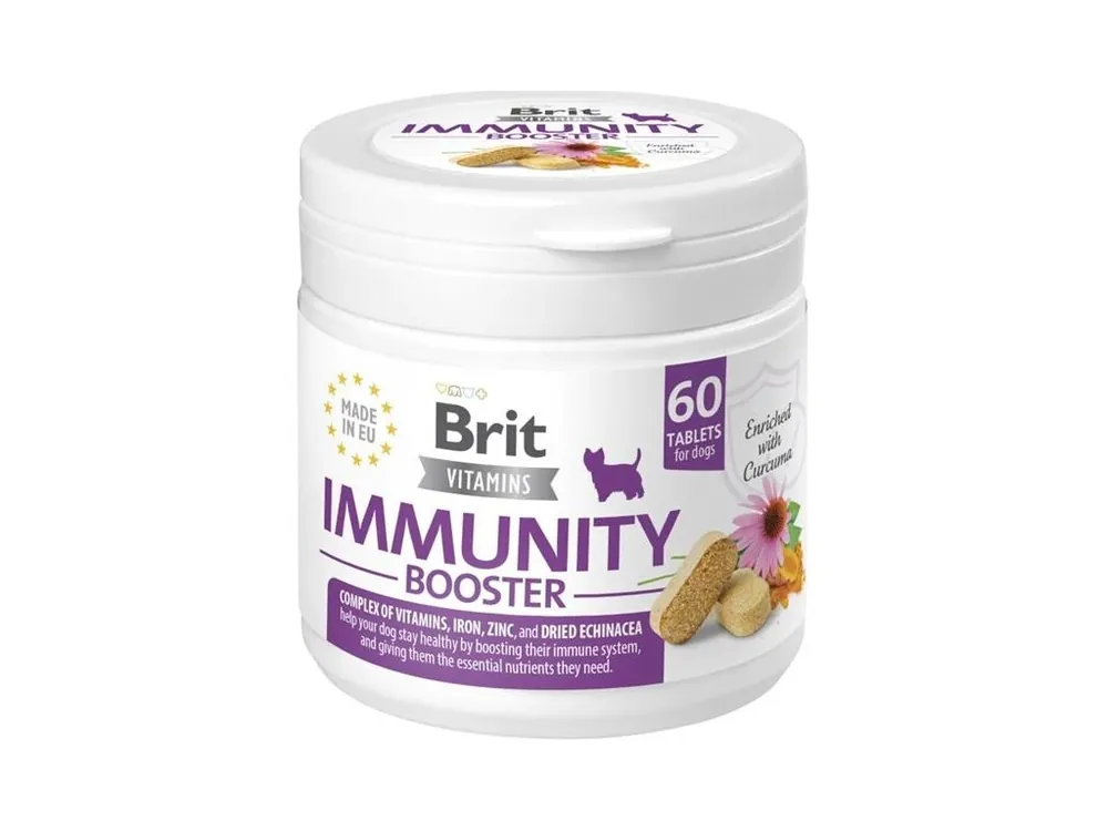 Vrácení Zdarma Brit Vitamins Immunity Booster 120g (60 tbl.)