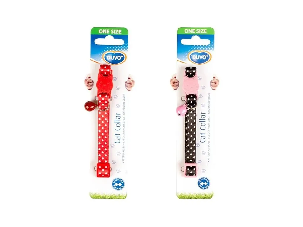 Obojek cat nylon DUVO+ Puntíky 20-30cm/10mm Cenově Výhodný