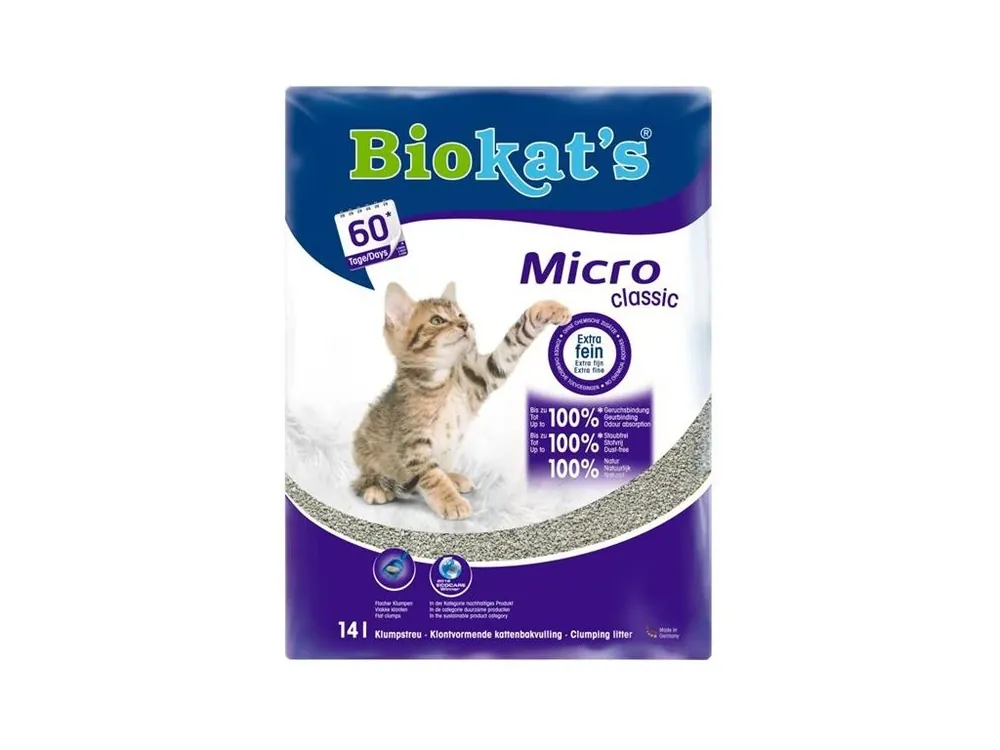 Podestýlka Cat Biokat‘s Micro Classic 14 l Levný