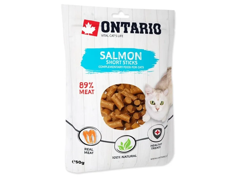 Pochoutka Ontario losos, krátké tyčinky 50g Must-Have