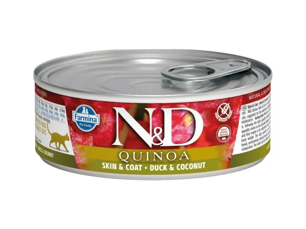 N&D QUINOA Cat konzerva Duck & Coconut 80 g Jen Po Omezenou Doba