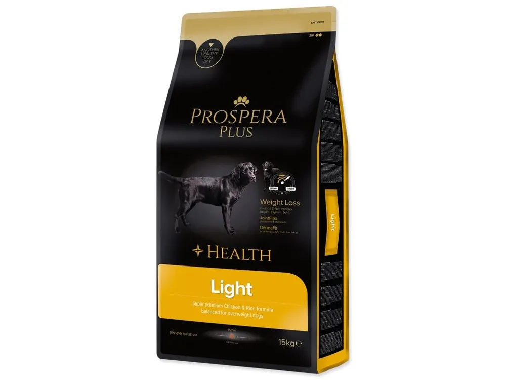 Rychlé Dodání Krmivo Prospera Plus Light kuře s rýží 15 kg