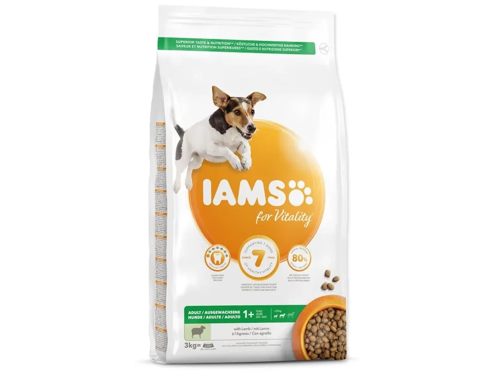 Speciální Cena Krmivo IAMS Dog Adult Small & Medium Lamb 3 kg