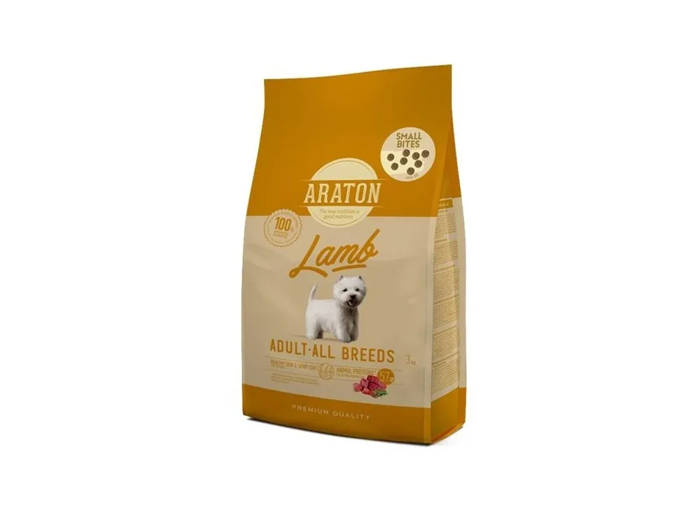 Araton Dog Dry Adult Lamb Small Kibble 3 kg Oblíbený