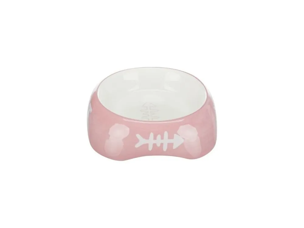 Přímo Od Výrobce Keramická miska 200ml/13cm - CAT + rybí kostra