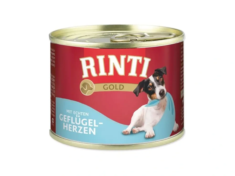 Ověřený Rinti Gold Dog konzerva kuřecí srdce 185 g