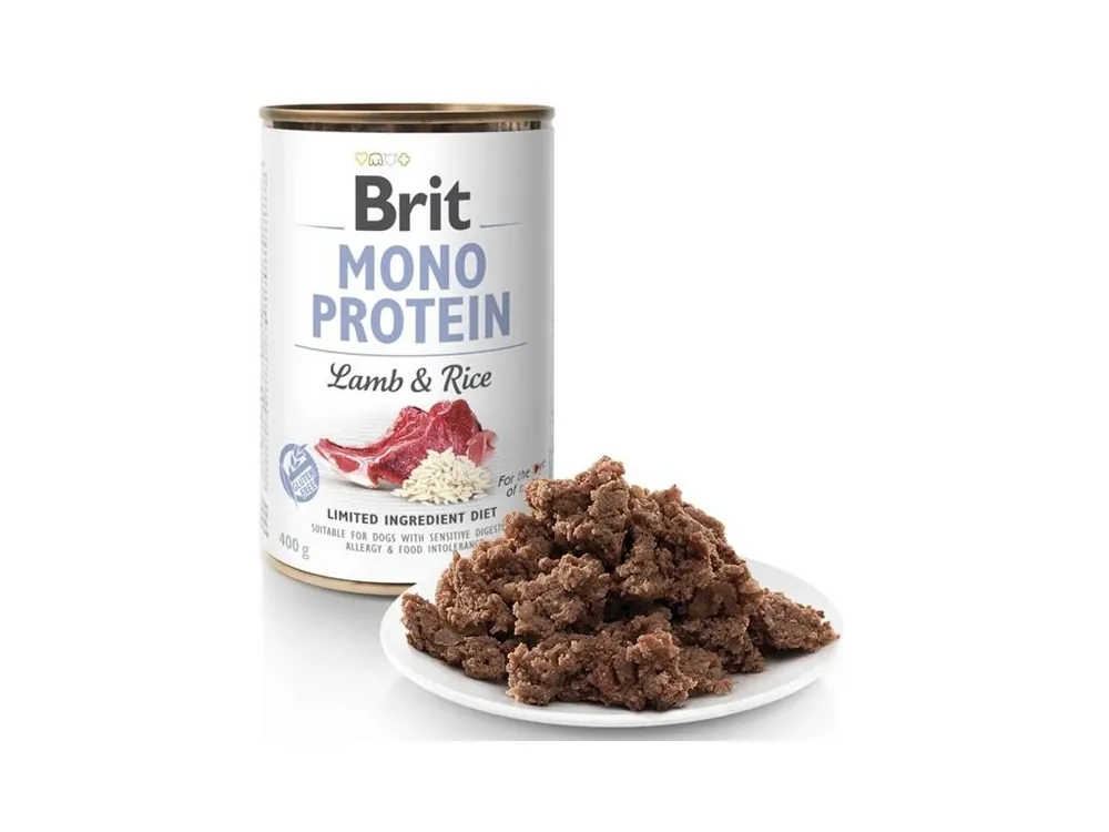 Pouze Dnes Brit Mono Protein konzerva Lamb & Rice 400 g