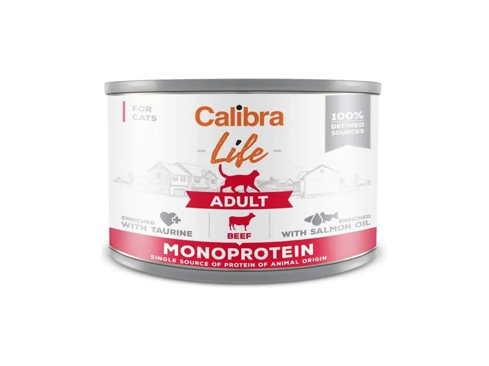 Aktuální Calibra Cat Life konzerva Adult Beef 200g