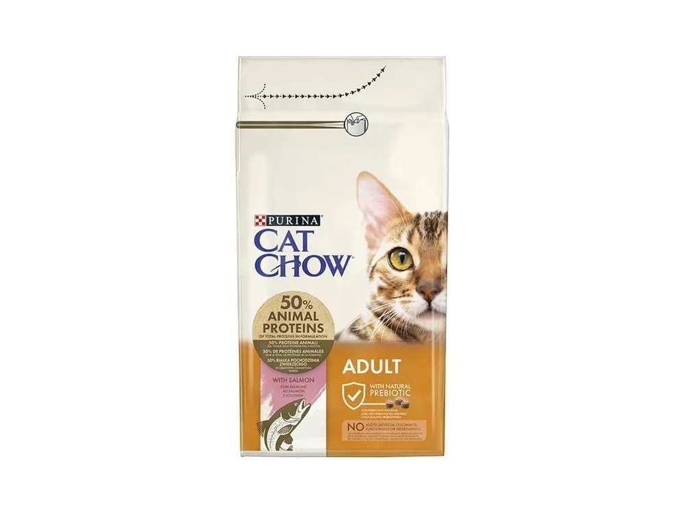Purina Cat Chow Adult - losos a tuňák 1,5 kg Značkový