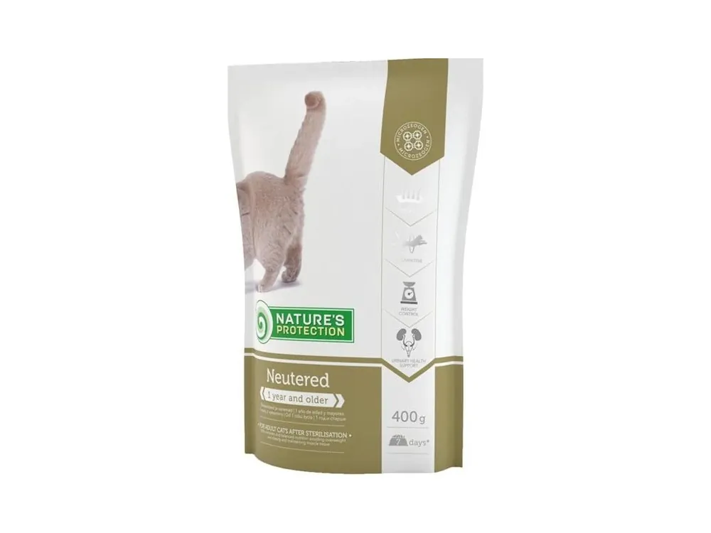 Nature‘s Protection Cat Dry Neutered 400 g Sleva