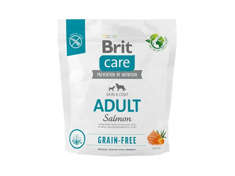 Brit Care Dog Grain-free Adult Salmon 1 kg Vrácení Zdarma