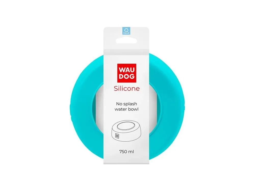 Miska silikon no splash Waudog 750 ml modrá Cenová Bomba