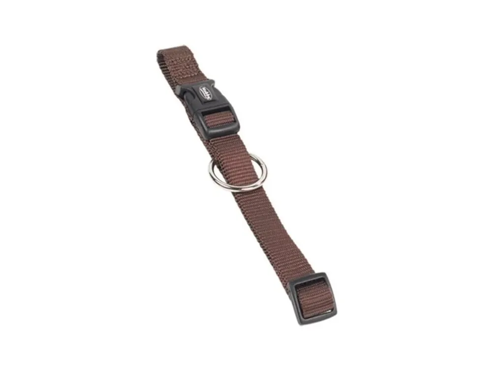 Poslední Šance Obojek nylon classic 1x20-35 cm Nobby hnědý