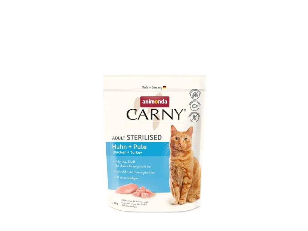 Dokud Zásoby Vydrží ANIMONDA Carny Sterilised - kuře + krůta 350 g
