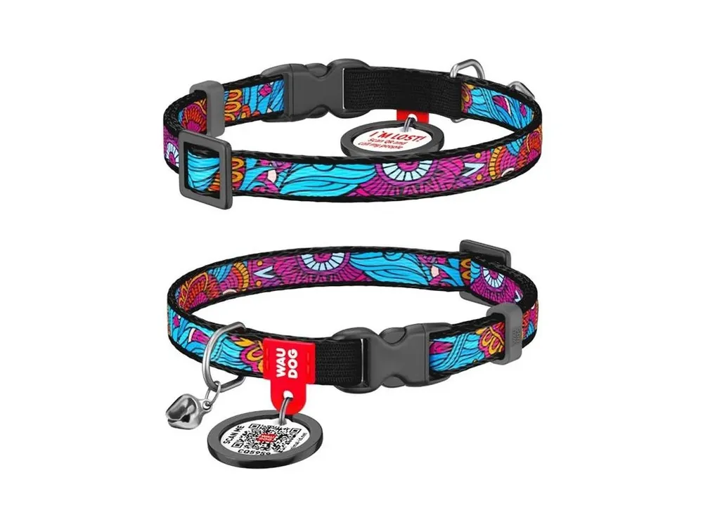Zlevněný Obojek cat nylon WAUDOG Summer 20-30 cm/1 cm