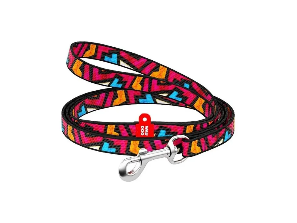 Vodítko nylon 10mm x 122cm WAUDOG Graffiti Ověřený
